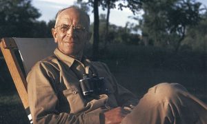 Image of seated Aldo Leopold