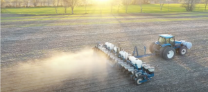 Image of planter crossing farm field.